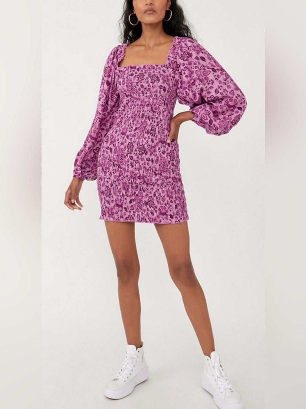 Free People Smock It To Me Mini Dress